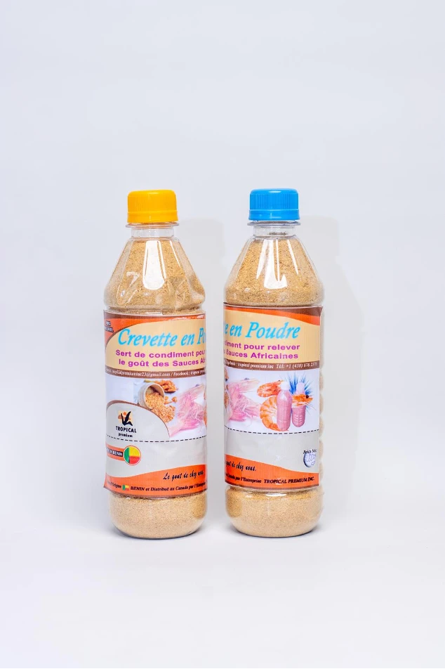 Crevette moules en poudre